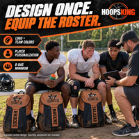 Thumbnail for Create one backpack design for football, soccer, volleyball and other teams, then add individual player names. Minimum order is eight bags.