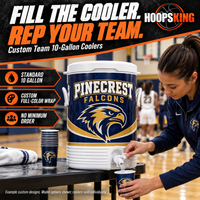 Thumbnail for Coach filling a cup from a Pinecrest Falcons Standard10-gallon custom cooler.