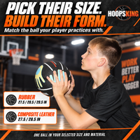 Thumbnail for Choose the Hands On Shooter size: rubber 27.5, 28.5 or 29.5 inches; composite leather 27.5 or 28.5 inches