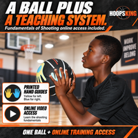 Thumbnail for Hands On Shooter includes Fundamentals of Shooting online video access; yellow for left-handed and blue for right-handed shooters