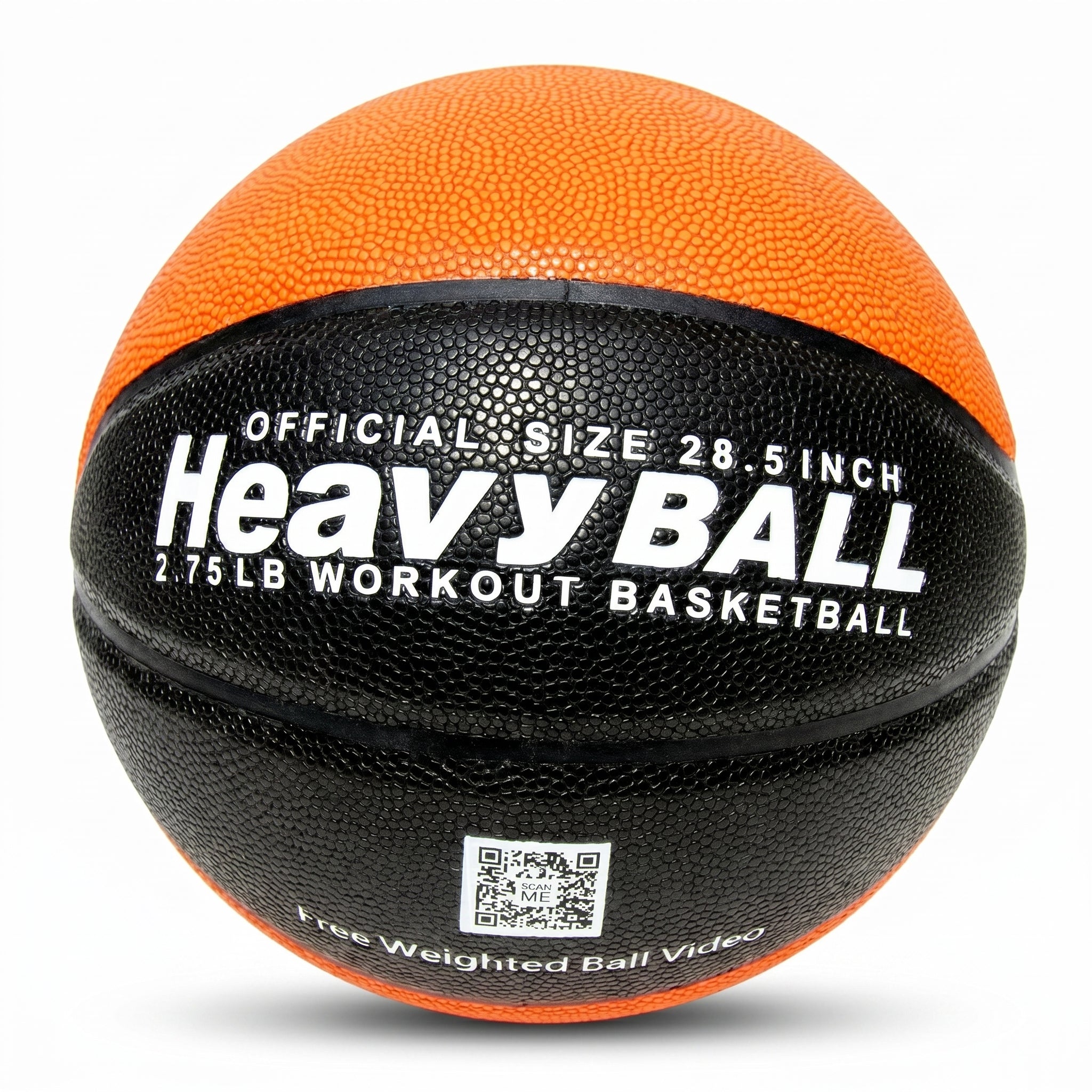 HoopsKing HeavyBall 2.75 lb weighted PU leather basketball for ball handling and strength training
