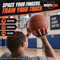 Thumbnail for Hot Shot maintains finger spacing during shooting, dribbling and passing workouts.