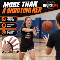 Thumbnail for Wear Hot Shot during normal passing and dribbling workouts to practice consistent finger spacing.