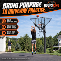 Thumbnail for Use the iC3 for individual driveway practice; HoopsKing includes bonus coaching videos. Check hoop compatibility before ordering.