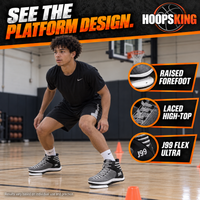 Thumbnail for J99 Flex Ultra forefoot platform and laced high-top construction details