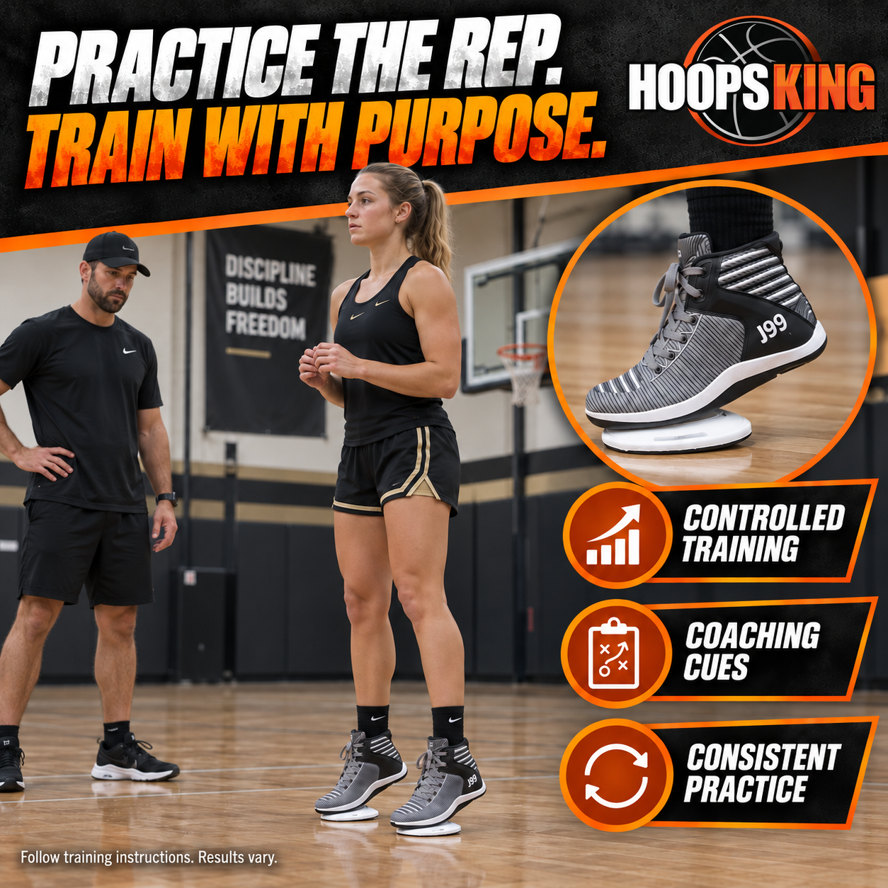J99 Flex Ultra shoes worn during a coached training session