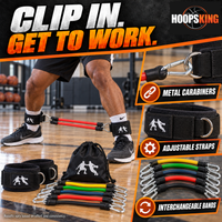 Thumbnail for Lockdown Defender metal carabiners, adjustable cuffs and interchangeable resistance band pairs