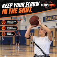 Thumbnail for Straight Shooter provides a training cue for elbow position and follow-through during controlled shooting practice.