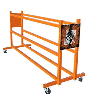 Hoopsking Custom 15-Ball Rack featuring Heavy-Duty Steel Construction