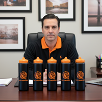 Athlete hydration bottle 32 oz custom made with team logo – BPA-free design