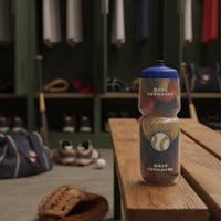 Custom 23 oz team Chromatek water bottle with printed name