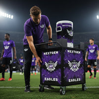 Athlete hydration cart custom made with team logo – durable adjustable design