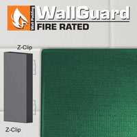 Thumbnail for Fire Rated Flat Safety Wall Padding - WallGuard Fire Rated (2 ft. x 6 ft.) (Z-Clip Top & Bottom)