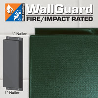 Thumbnail for Fire Rated/High Impact Flat Wall Padding - WallGuard Fire/Impact Rated (2 ft. x 6 ft.) (1 in. Lip Top & Bottom)