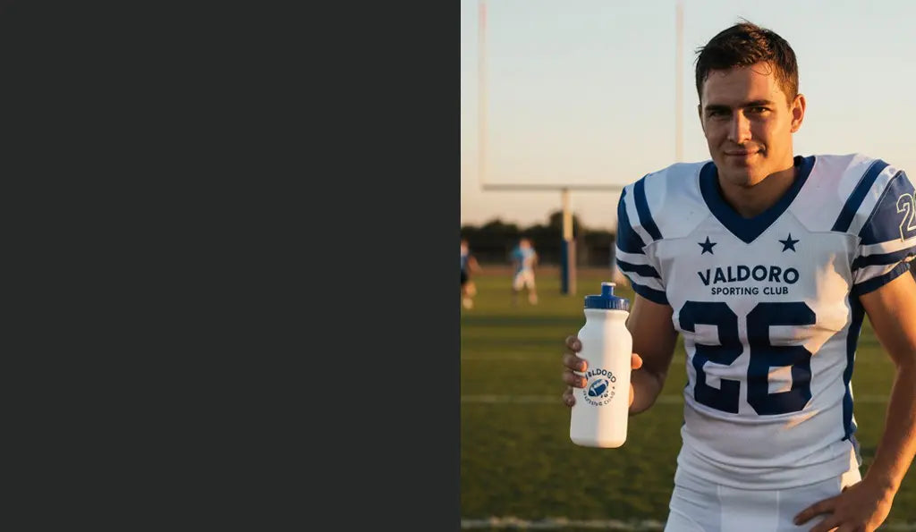 Personalized 20 oz sports water bottle for cycling and fitness teams