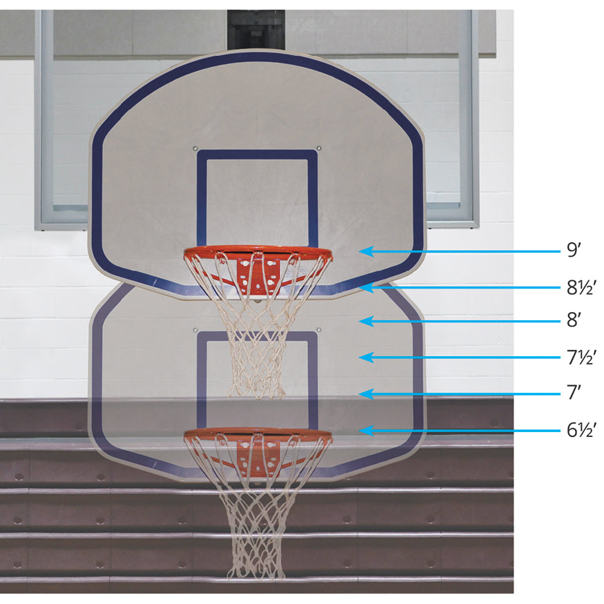 Little Champ LC-6HP Youth Basketball Rim Lowering System – Single Hoop