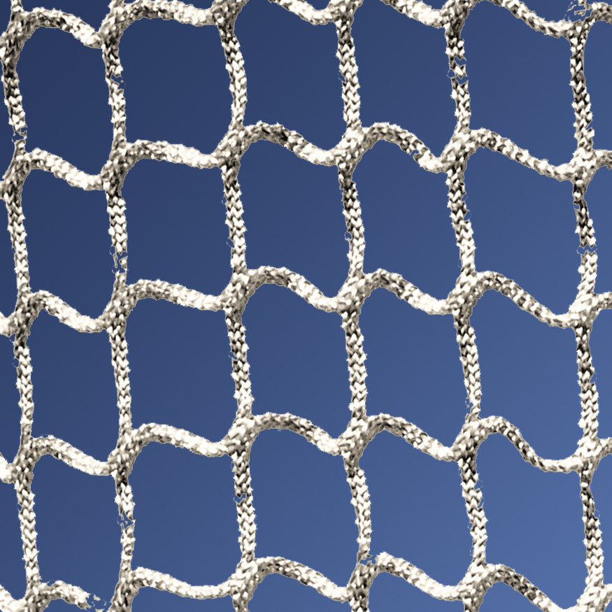 Lacrosse - Replacement Box Net (4mm - 1-1/2 in. Sq. Mesh with Lacing Cord) (4 ft.W x 4 ft.H x 4 ft.D) (White)