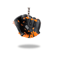 Thumbnail for Mini Glove Keychain Black with Orange Laces