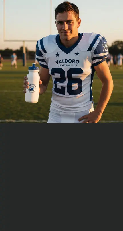 Personalized 20 oz sports water bottle for cycling and fitness teams