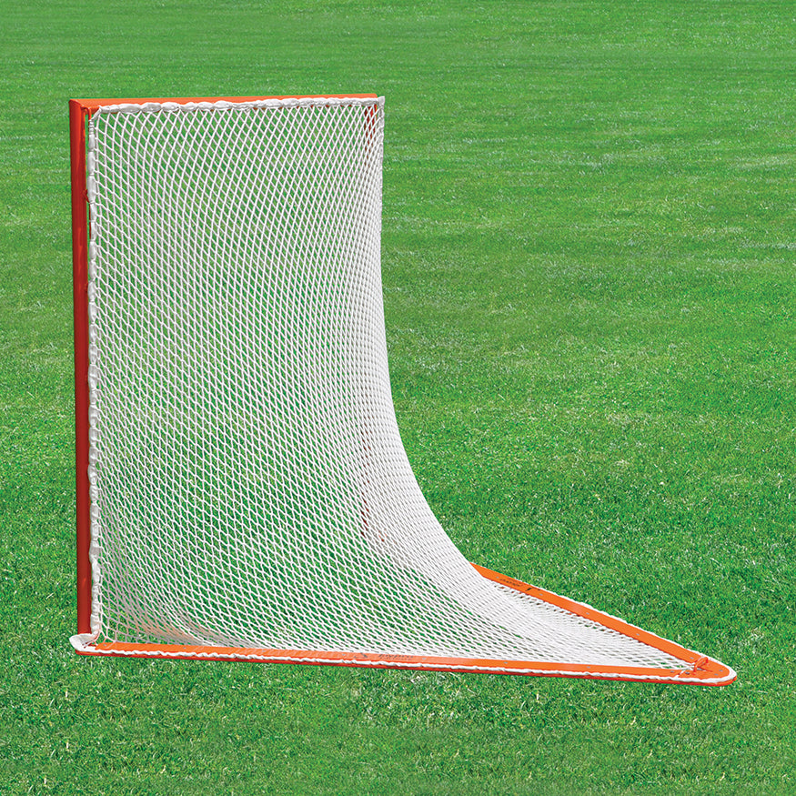 Box Lacrosse Replacement Net - NETX1 - (7mm) Seamless One-Piece Lacrosse Net (4 ft.H x 4 ft.W x 4 ft.D) (White)