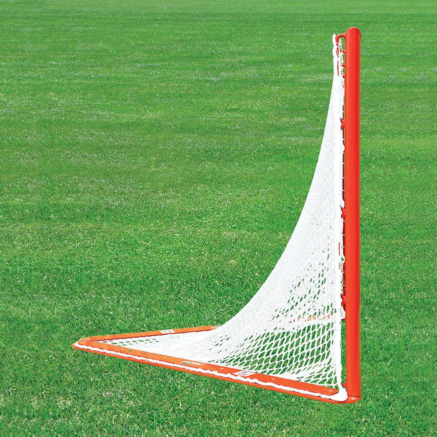 Box Lacrosse Replacement Net - NETX1 - (7mm) Seamless One-Piece Lacrosse Net (4 ft.H x 4 ft.W x 4 ft.D) (White)