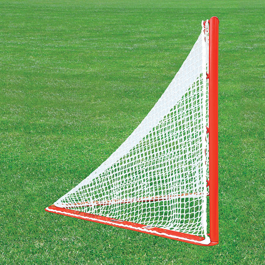 Box Lacrosse Replacement Net - NETX1 - (7mm) Seamless One-Piece Lacrosse Net (4 ft.H x 4 ft.W x 4 ft.D) (White)