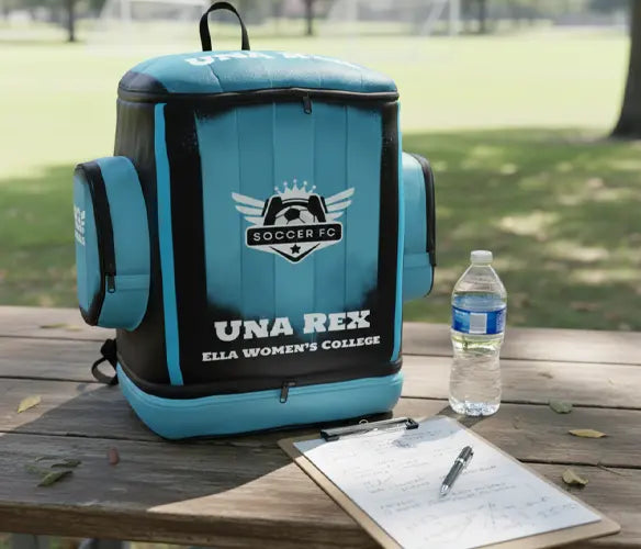 Durable Custom Sublimated Athletic Style Backpack featuring Team Branding for Sports and Events