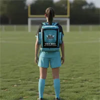 Athlete Backpack Custom Made with Team Logo – Waterproof Sublimated Sports Design