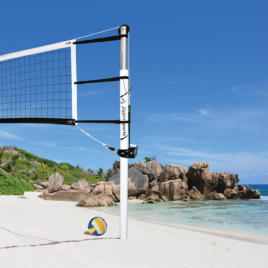 Beach Volleyball System (3-1/2 in. Ground Sleeve) - NFHS, NCAA, USVBA Compliant