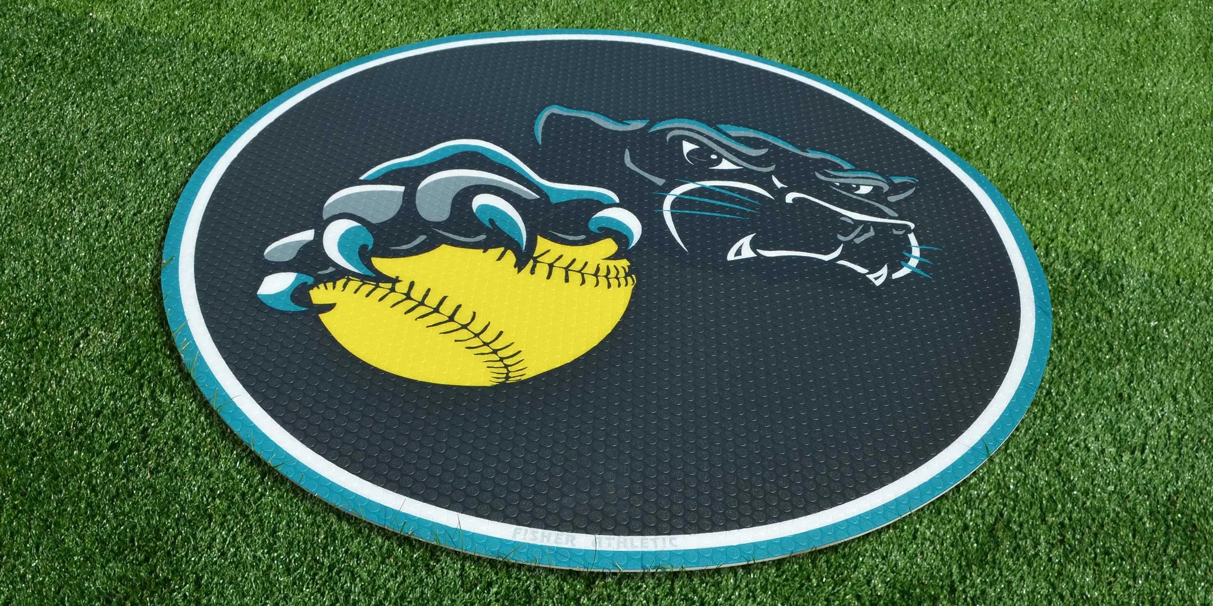 Custom Diamond On-Deck Circle | Baseball or Softball | 5' Diameter Fisher Athletics