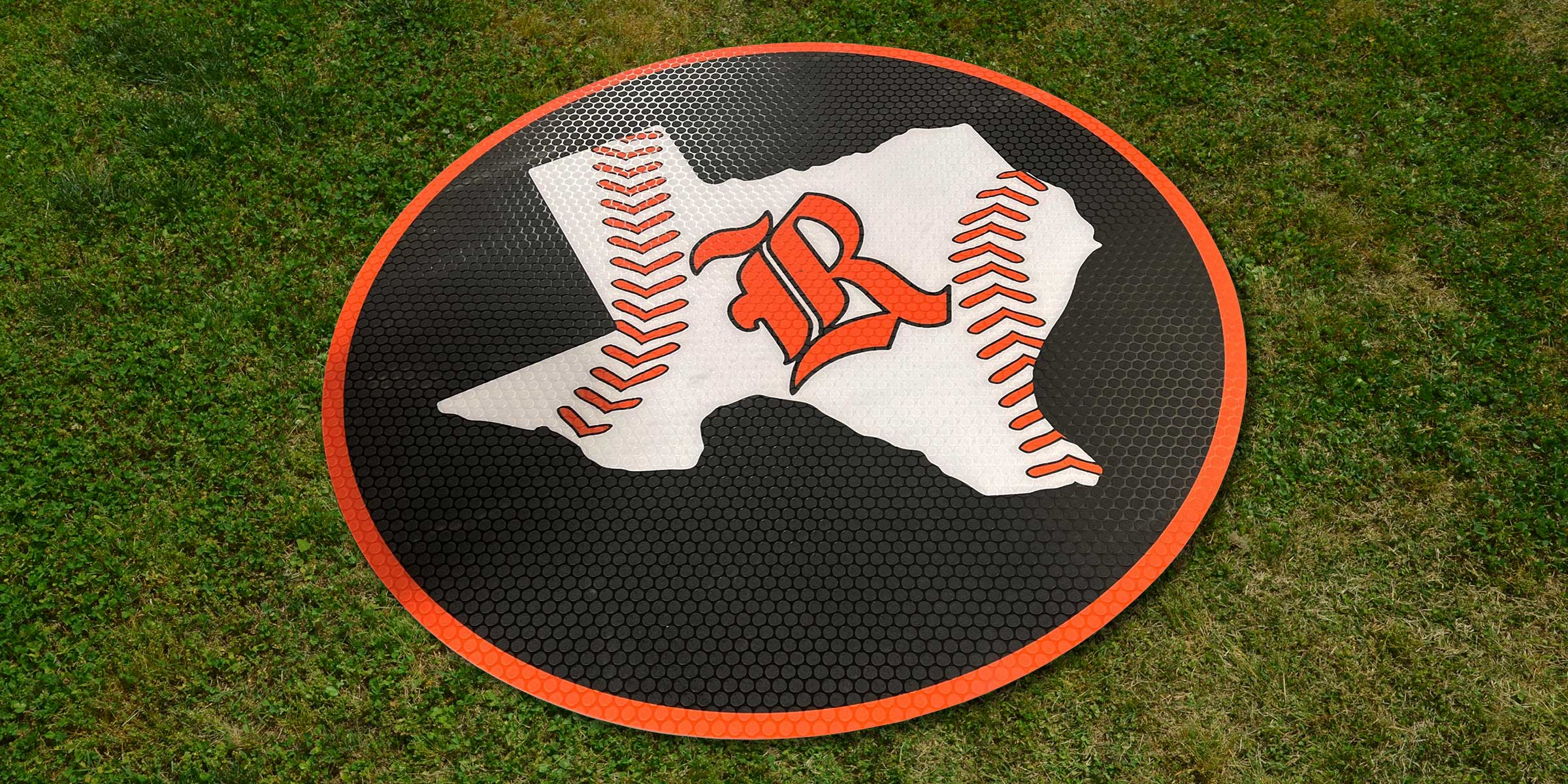 Custom Diamond On-Deck Circle | Baseball or Softball | 5' Diameter Fisher Athletics