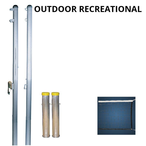 Recreational Outdoor Volleyball System (with net)