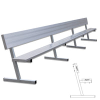 Thumbnail for Player Bench with Seat Back - 21 ft. - Portable