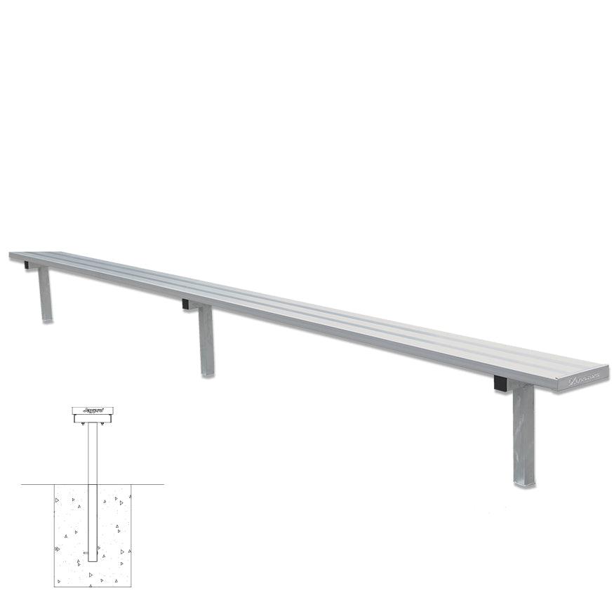 Player Bench - 15 ft. - In-Ground