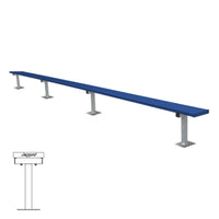 Thumbnail for Player Bench - 21 ft. - Surface Mount (Powder Coated)