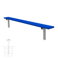 Thumbnail for Player Bench - 7-1/2 ft. - In-Ground (Powder Coated)