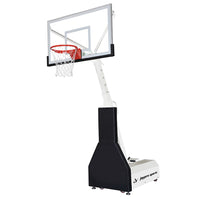 Thumbnail for Basketball System - Portable (Indoor) (42 in. Board Extension) - 60 in. Tempered Glass Backboard, Flex Rim Goal