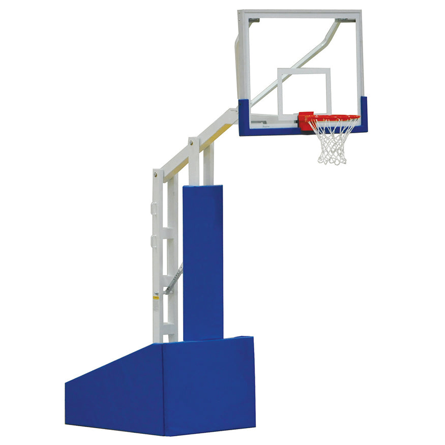 Basketball System - Portable (Indoor) - Elite 5400 (4 ft.6 in. Board Extension) - 54 in. Glass Backboard, Breakaway Goal