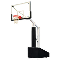 Thumbnail for Basketball System - Portable (Indoor) - Elite 5472 (4 ft.6 in. Board Extension) - 72 in. Glass Backboard, Breakaway Goal