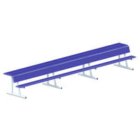 Thumbnail for Player Bench with Seat Back and Shelf - 21 ft. - Portable (Powder Coated)