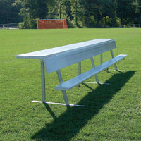 Thumbnail for Player Bench with Seat Back and Shelf - 15 ft. - Portable