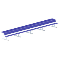 Thumbnail for Player Bench with Seat Back and Shelf - 27 ft. - Portable (Powder Coated)