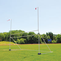 Thumbnail for Portable Practice Football/Soccer Combo Goal (High School) (8 ft. H x 24 ft. W with 10 ft. H Uprights, 23 ft.-4 in. width)