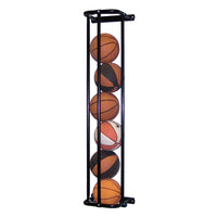 Thumbnail for Ball Rack - Wall Mounted - StackMaster (Single - 8 Basketballs)