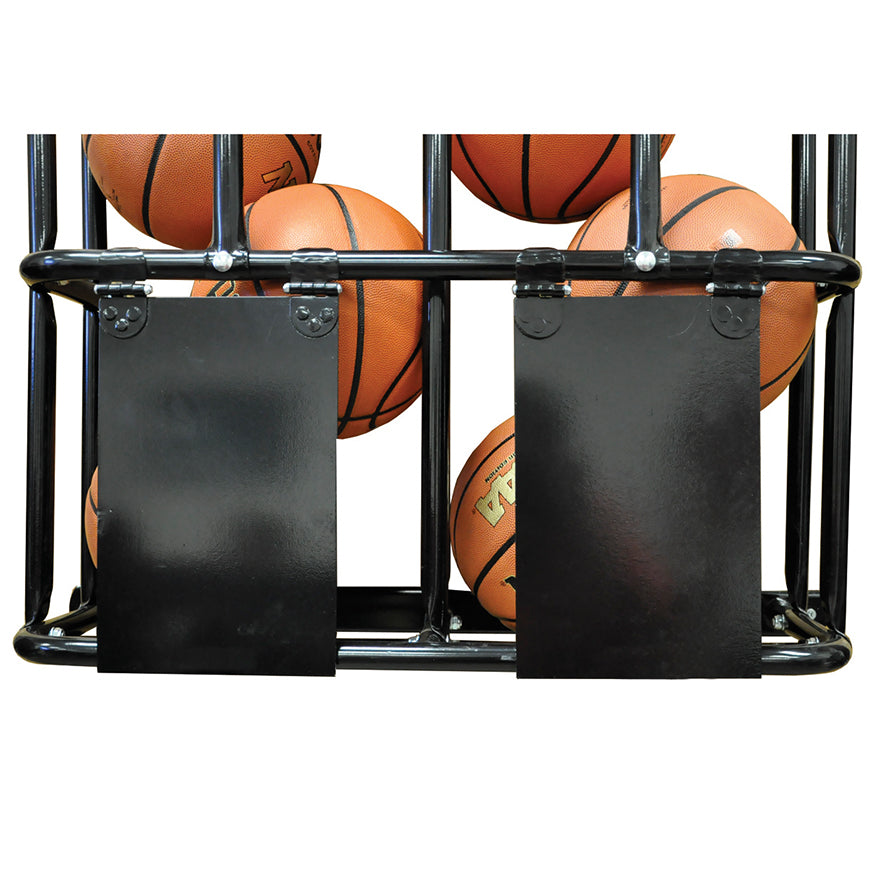 Ball Rack - Wall Mounted - StackMaster (Double - 16 Basketballs)