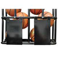 Thumbnail for Ball Rack - Wall Mounted - StackMaster (Double - 16 Basketballs)