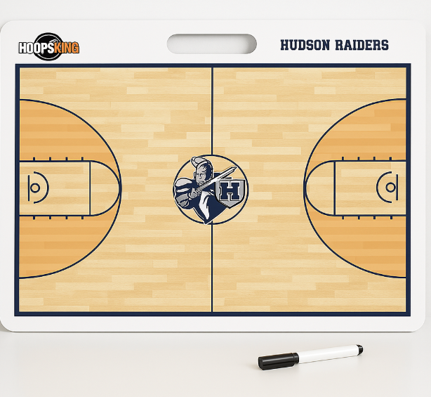 23 X 18 Custom Basketball Coaching Board | 2 Sided| Carry Handle