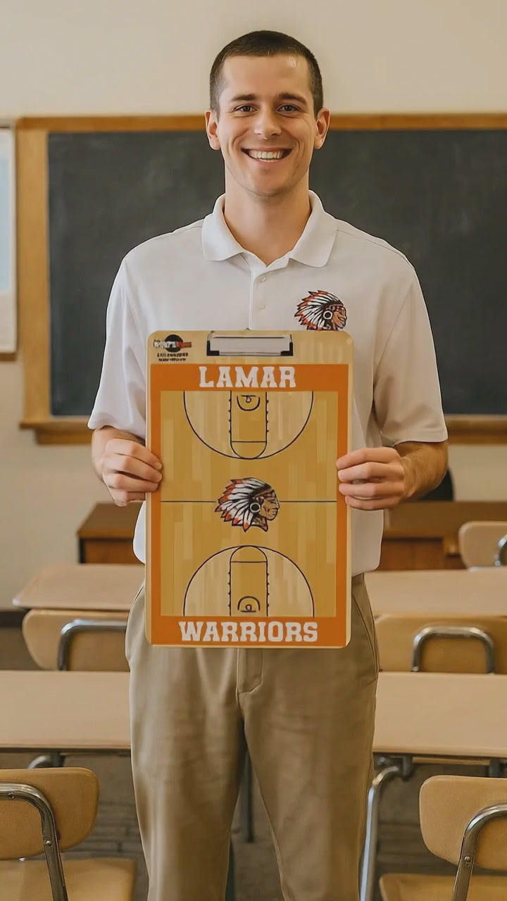 Portapapeles de alineación de baloncesto personalizado | Regalos entrenador