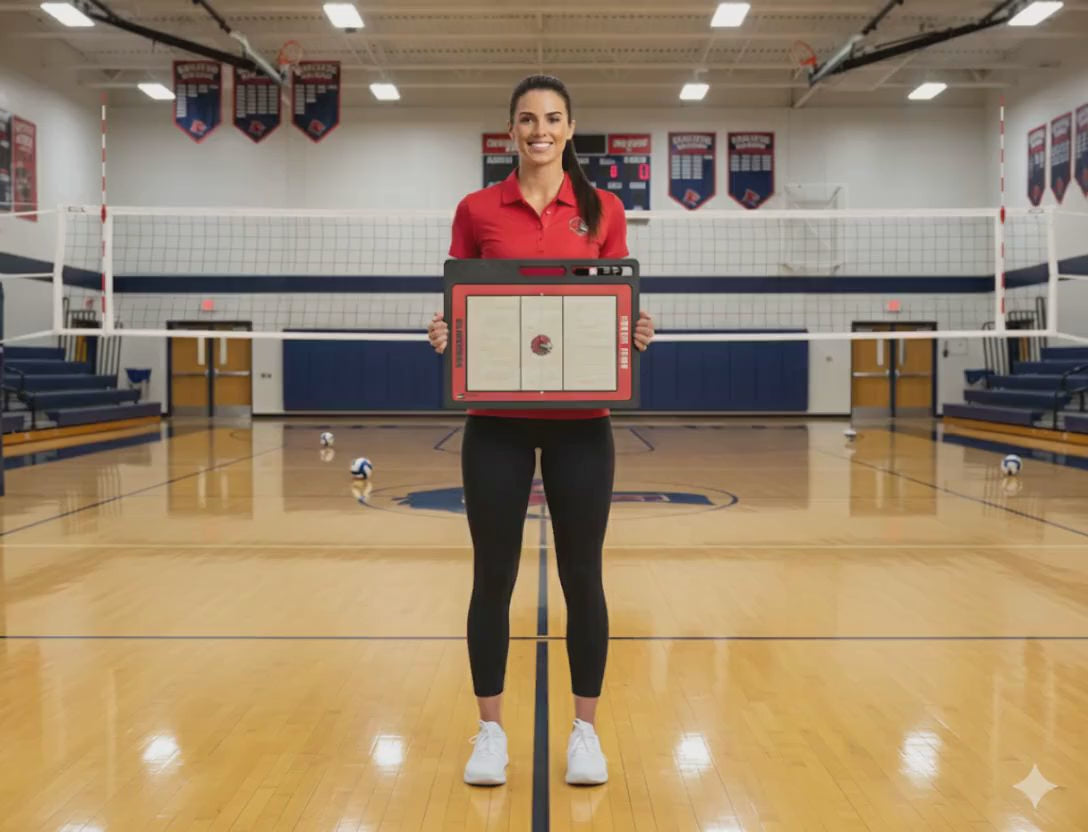 Custom Pro Volleyball Whiteboard -w Handle | 2 Sided
