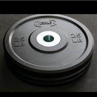Thumbnail for 7' Hard Chrome Triple Bearing Olympic Bar and Bumper Plate Set